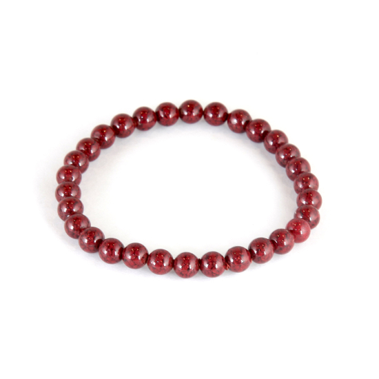 避邪旺運晶體硃砂手串6mm（30顆）