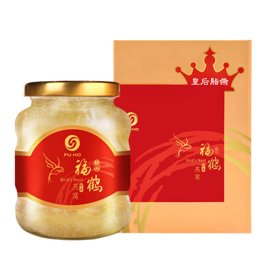 福鶴燕窩 皇后脂燕即食燕盞禮盒 （1大瓶）