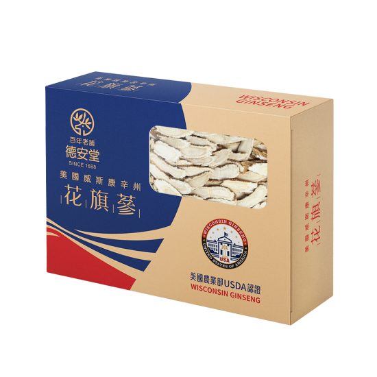 德安堂美國農業部認證花旗蔘片600g（小片）（貴賓卡）