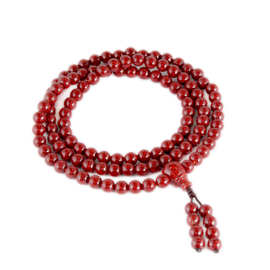 百年老舖御用避邪聖物帝王晶體硃砂108顆念珠（6mm）