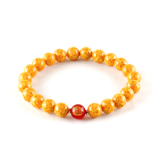 百年老舖德安堂福運相生晶體雄黃22顆手串（8mm）