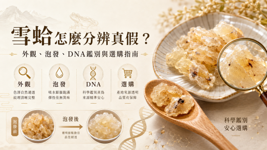 雪蛤怎麼分辨真假？外觀、泡發、DNA鑑別與選購指南