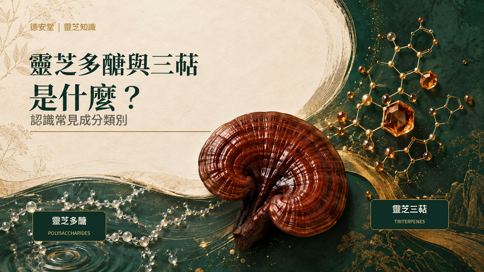 靈芝多醣與三萜是什麼?β-葡聚糖與標示解析|德安堂