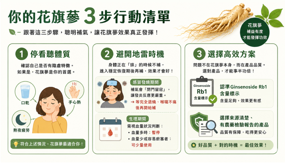 花旗蔘日常食用與選購三步驟